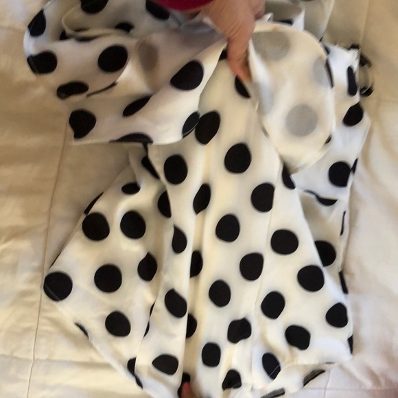 Polka Dot Ruffled Bodysuit Top - Picture 7 of 8